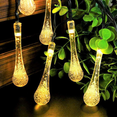 CUBE 16 LEDs 1.52 m Gold Steady Water Drop Rice Lights(Pack of 1)
