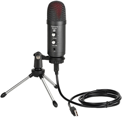Gamma Audio GA-YR06 Shielded Cable Condenser Microphone With Tripod Stand,USB Cable,Sponge For Rs. 539 @ 83 %