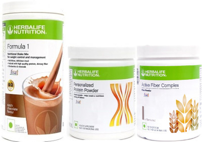 HERBALIFE Weight Loss Combo Pack F1 + protein powder +Activated fiber complex Plant-Based Protein(900 g, CHOCOLATE)
