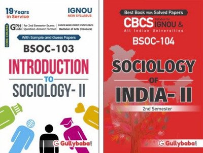 BSOC-103 Introduction To Sociology-II & BSOC-104 Sociology Of India-II(Paperback, GPH Panel of Experts)