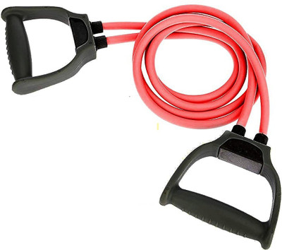 Fitcozi Double Resistance Bands Toning Tube Exerciser with Resistance Tube Resistance Tube(Red.black)