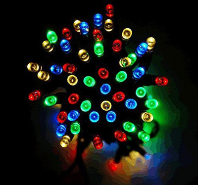 spark world 200 LEDs 40 m Multicolor Color Changing, Flickering, Steady String Rice Lights(Pack of 1)