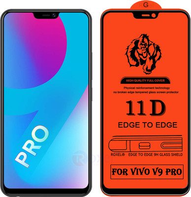 Roxel Edge To Edge Tempered Glass for Vivo V9 Pro(Pack of 1)