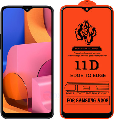 Roxel Edge To Edge Tempered Glass for Samsung A20S(Pack of 1)