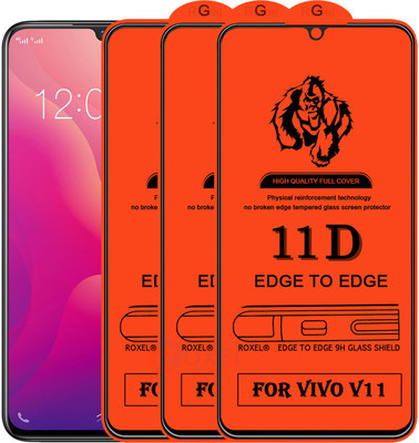 Roxel Edge To Edge Tempered Glass for Vivo V11(Pack of 3)