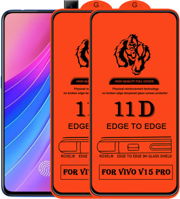 Roxel Edge To Edge Tempered Glass for Vivo V15 Pro(Pack of 2)