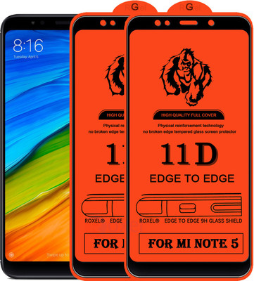 Roxel Edge To Edge Tempered Glass for Mi Redmi Note 5(Pack of 2)
