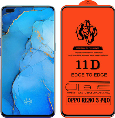 Roxel Edge To Edge Tempered Glass for OPPO RENO 3 PRO(Pack of 1)