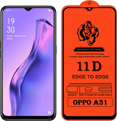 Roxel Edge To Edge Tempered Glass for Oppo A31 2020(Pack of 1)