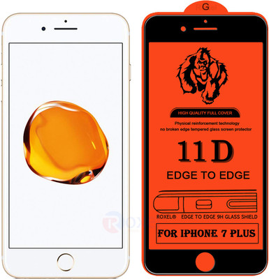 Roxel Edge To Edge Tempered Glass for Apple iPhone 7 Plus(Pack of 1)