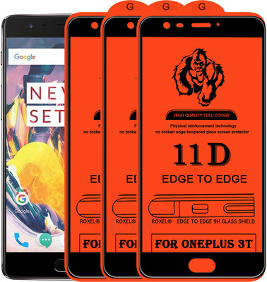 Roxel Edge To Edge Tempered Glass for OnePlus 3T(Pack of 3)