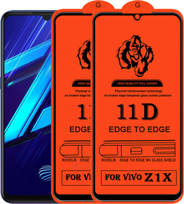 Roxel Edge To Edge Tempered Glass for Vivo Z1X(Pack of 2)