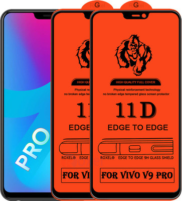 Roxel Edge To Edge Tempered Glass for Vivo V9 Pro(Pack of 2)