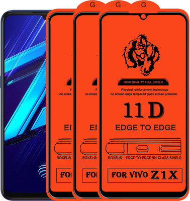 Roxel Edge To Edge Tempered Glass for Vivo Z1X(Pack of 3)