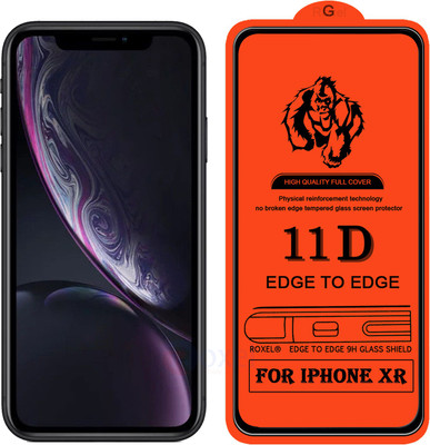 Roxel Edge To Edge Tempered Glass for Apple iPhone XR(Pack of 1)