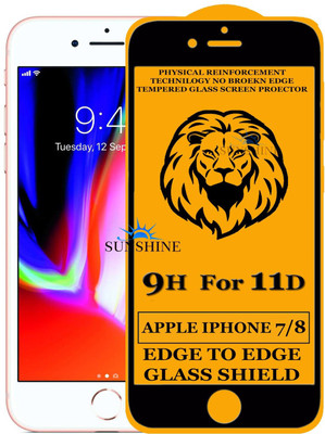 SUNSHINE Edge To Edge Tempered Glass for Apple iPhone 8(Pack of 1)