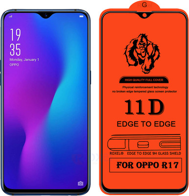 Roxel Edge To Edge Tempered Glass for Oppo R17(Pack of 1)