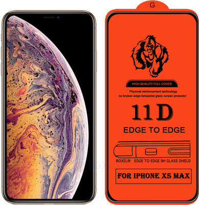 Roxel Edge To Edge Tempered Glass for Apple iPhone XS Max(Pack of 1)