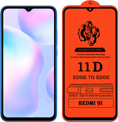 Roxel Edge To Edge Tempered Glass for Redmi 9I(Pack of 1)