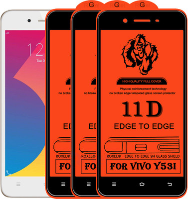 Roxel Edge To Edge Tempered Glass for Vivo Y53I(Pack of 3)