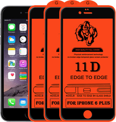 Roxel Edge To Edge Tempered Glass for Apple iPhone 6 Plus(Pack of 3)