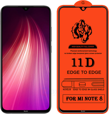 Roxel Edge To Edge Tempered Glass for Redmi Note 8 New(Pack of 1)