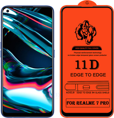 Roxel Edge To Edge Tempered Glass for Realme 7 Pro(Pack of 1)