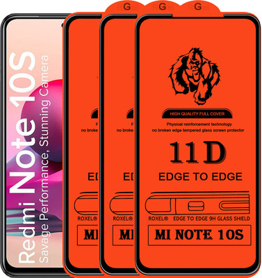 Roxel Edge To Edge Tempered Glass for MI Note 7S(Pack of 3)
