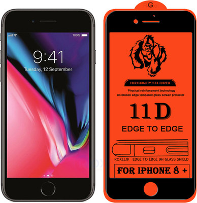 Roxel Edge To Edge Tempered Glass for Apple iPhone 8 Plus(Pack of 1)