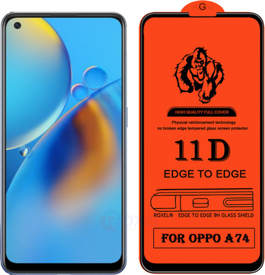 Roxel Edge To Edge Tempered Glass for Oppo A74(Pack of 1)