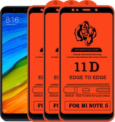 Roxel Edge To Edge Tempered Glass for Mi Redmi Note 5(Pack of 3)