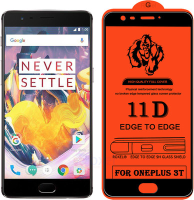 Roxel Edge To Edge Tempered Glass for OnePlus 3T(Pack of 1)