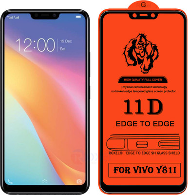Roxel Edge To Edge Tempered Glass for Vivo Y81I(Pack of 1)