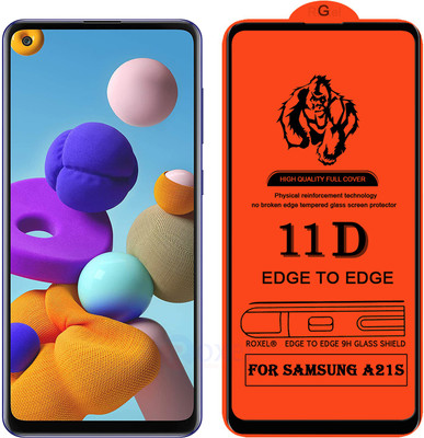 Roxel Edge To Edge Tempered Glass for Samsung A21S(Pack of 1)