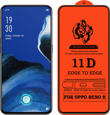 Roxel Edge To Edge Tempered Glass for OPPO Reno 2(Pack of 1)