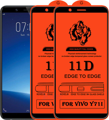 Roxel Edge To Edge Tempered Glass for Vivo Y71I(Pack of 2)