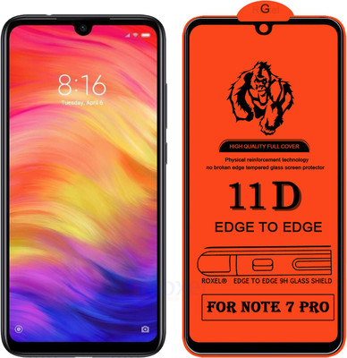 Roxel Edge To Edge Tempered Glass for Redmi Note 7 Pro(Pack of 1)