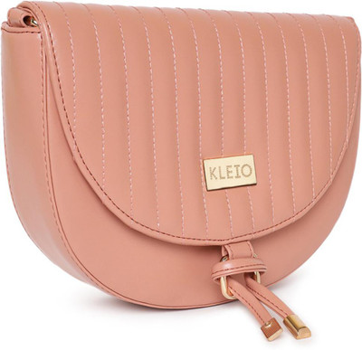 KLEIO Pink Sling Bag Half Moon Womens' Crossbody Sling Bag for Girls...
