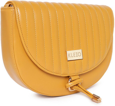 KLEIO Yellow Sling Bag Half Moon Womens' Crossbody Sling Bag for Girls...
