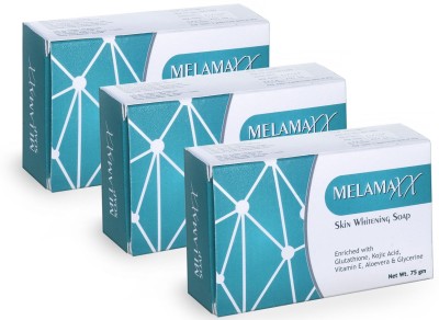 Melamaxx Glutathione Skin Whitening Soap (Pack of 3) (225 g)(3 x 75 g)