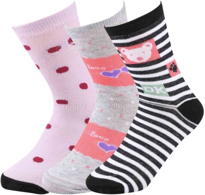 Euro Monkk Women Printed Mid-Calf/Crew(Pack of 3)