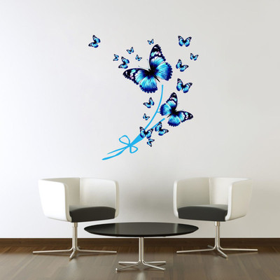 VCREATE DECOR 67 cm Butterfly Wall Sticker And Decal Self Adhesive Sticker(Pack of 1)