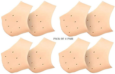 Harsh narrow fab Silicone Gel Heel Pad Socks for Pain Relief Heel Support