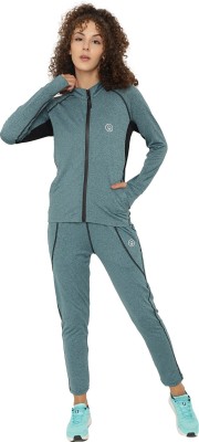 CHKOKKO Striped Women Track Suit