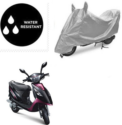 Atulit enterprises Waterproof Two Wheeler Cover for TVS(Scooty Streak, Silver)