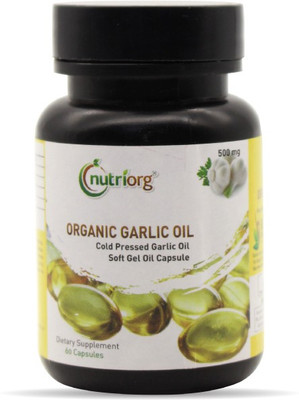 Nutriorg Garlic oil soft gel Capsule(60 Capsules)