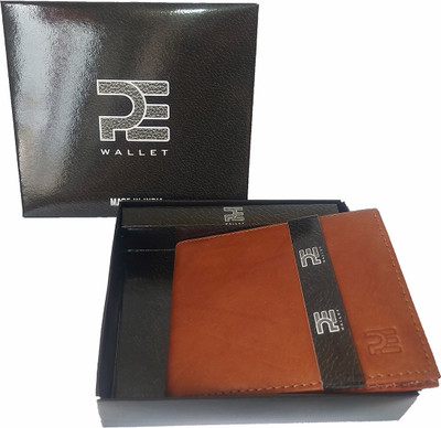 PE Men Casual, Formal Tan Genuine Leather Wallet(3 Card Slots) PE Men Casual, Formal Tan Genuine Leather Wallet(3 Card Slots)