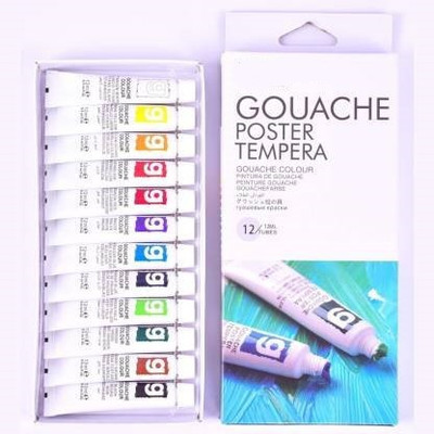 Funity Art R. Gouache Color 12 tubes 12 ml each color
