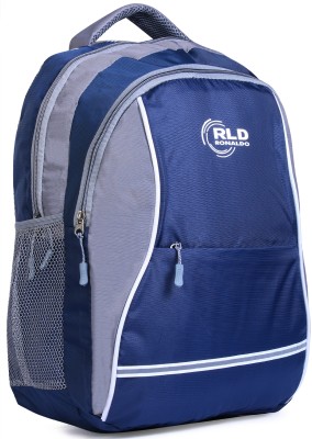 Ronaldo RLD Backpack Casual Backpack Daypack Unisex College and School Bag 25 L Laptop Backpack(Blue, Grey)