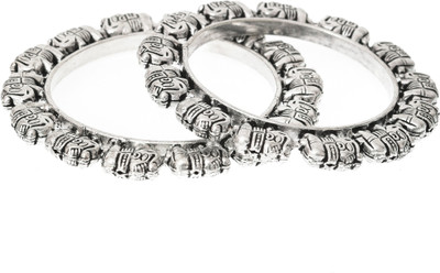 Rozy Style Metal Bangle Set(Pack of 2)